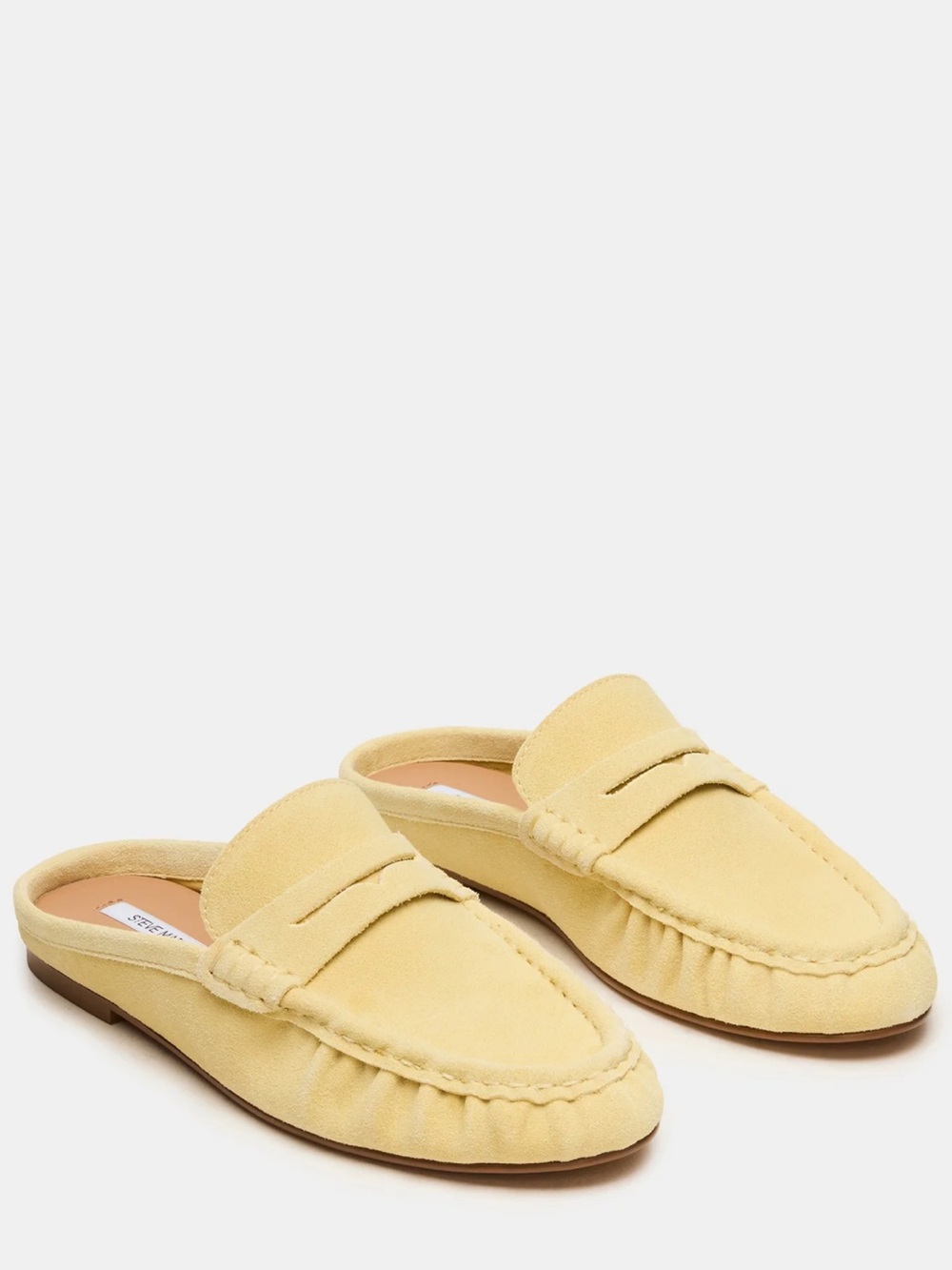 Steve Madden Yellow Suede Backless Loafer Mules- SIZE 7